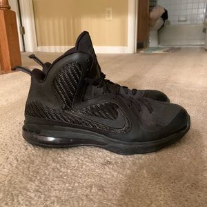 Nike Lebron 9 Basketball Shoes - Blackout - 10.5